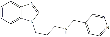 [3-(1H-1,3-benzodiazol-1-yl)propyl](pyridin-4-ylmethyl)amine 구조식 이미지