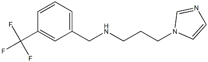 [3-(1H-imidazol-1-yl)propyl]({[3-(trifluoromethyl)phenyl]methyl})amine Structure