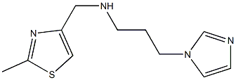 [3-(1H-imidazol-1-yl)propyl][(2-methyl-1,3-thiazol-4-yl)methyl]amine 구조식 이미지