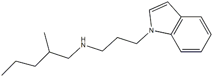 [3-(1H-indol-1-yl)propyl](2-methylpentyl)amine 구조식 이미지