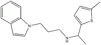 [3-(1H-indol-1-yl)propyl][1-(5-methylthiophen-2-yl)ethyl]amine 구조식 이미지