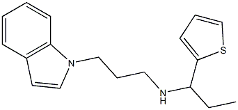 [3-(1H-indol-1-yl)propyl][1-(thiophen-2-yl)propyl]amine Structure