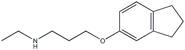 [3-(2,3-dihydro-1H-inden-5-yloxy)propyl](ethyl)amine Structure