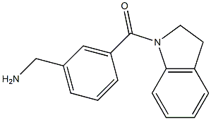 [3-(2,3-dihydro-1H-indol-1-ylcarbonyl)phenyl]methanamine Structure