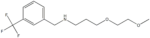 [3-(2-methoxyethoxy)propyl]({[3-(trifluoromethyl)phenyl]methyl})amine Structure