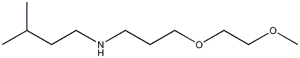 [3-(2-methoxyethoxy)propyl](3-methylbutyl)amine Structure