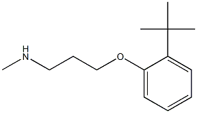 [3-(2-tert-butylphenoxy)propyl](methyl)amine Structure