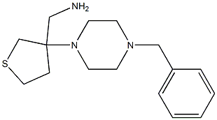 [3-(4-benzylpiperazin-1-yl)tetrahydrothien-3-yl]methylamine Structure