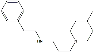 [3-(4-methylpiperidin-1-yl)propyl](2-phenylethyl)amine Structure