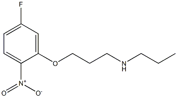 [3-(5-fluoro-2-nitrophenoxy)propyl](propyl)amine Structure