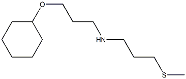 [3-(cyclohexyloxy)propyl][3-(methylsulfanyl)propyl]amine Structure