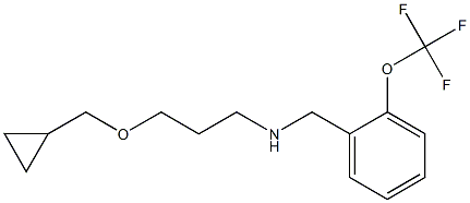 [3-(cyclopropylmethoxy)propyl]({[2-(trifluoromethoxy)phenyl]methyl})amine Structure