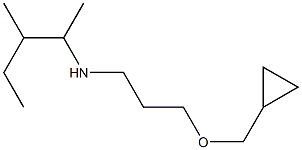 [3-(cyclopropylmethoxy)propyl](3-methylpentan-2-yl)amine Structure