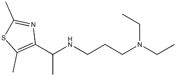 [3-(diethylamino)propyl][1-(2,5-dimethyl-1,3-thiazol-4-yl)ethyl]amine Structure