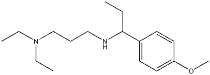 [3-(diethylamino)propyl][1-(4-methoxyphenyl)propyl]amine Structure