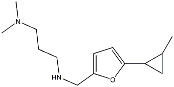 [3-(dimethylamino)propyl]({[5-(2-methylcyclopropyl)furan-2-yl]methyl})amine 구조식 이미지