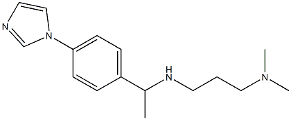 [3-(dimethylamino)propyl]({1-[4-(1H-imidazol-1-yl)phenyl]ethyl})amine Structure