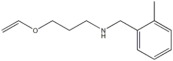 [3-(ethenyloxy)propyl][(2-methylphenyl)methyl]amine Structure