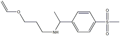 [3-(ethenyloxy)propyl][1-(4-methanesulfonylphenyl)ethyl]amine 구조식 이미지