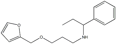 [3-(furan-2-ylmethoxy)propyl](1-phenylpropyl)amine Structure