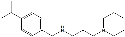 [3-(piperidin-1-yl)propyl]({[4-(propan-2-yl)phenyl]methyl})amine Structure