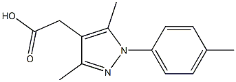 [3,5-dimethyl-1-(4-methylphenyl)-1H-pyrazol-4-yl]acetic acid Structure