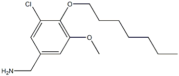 [3-chloro-4-(heptyloxy)-5-methoxyphenyl]methanamine Structure