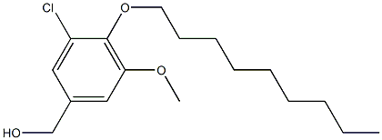 [3-chloro-5-methoxy-4-(nonyloxy)phenyl]methanol 구조식 이미지