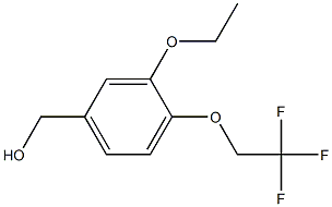 [3-ethoxy-4-(2,2,2-trifluoroethoxy)phenyl]methanol Structure