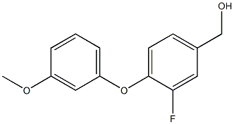 [3-fluoro-4-(3-methoxyphenoxy)phenyl]methanol 구조식 이미지