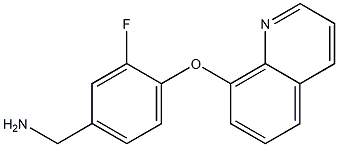 [3-fluoro-4-(quinolin-8-yloxy)phenyl]methanamine Structure