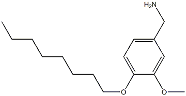 [3-methoxy-4-(octyloxy)phenyl]methanamine 구조식 이미지