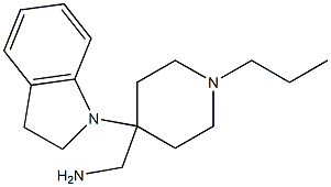 [4-(2,3-dihydro-1H-indol-1-yl)-1-propylpiperidin-4-yl]methylamine 구조식 이미지