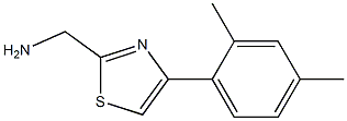 [4-(2,4-dimethylphenyl)-1,3-thiazol-2-yl]methanamine 구조식 이미지