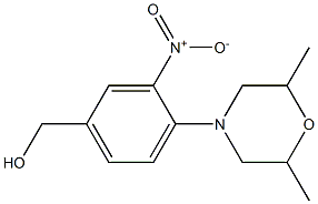 [4-(2,6-dimethylmorpholin-4-yl)-3-nitrophenyl]methanol Structure