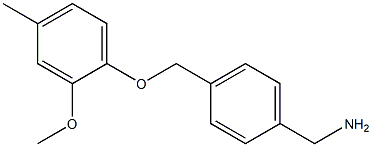 [4-(2-methoxy-4-methylphenoxymethyl)phenyl]methanamine Structure