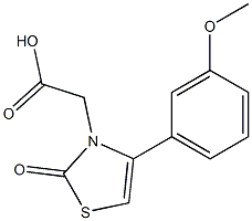 [4-(3-methoxyphenyl)-2-oxo-1,3-thiazol-3(2H)-yl]acetic acid 구조식 이미지