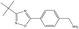 [4-(3-tert-butyl-1,2,4-oxadiazol-5-yl)phenyl]methanamine Structure