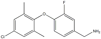 [4-(4-chloro-2,6-dimethylphenoxy)-3-fluorophenyl]methanamine Structure