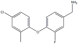 [4-(4-chloro-2-methylphenoxy)-3-fluorophenyl]methanamine 구조식 이미지