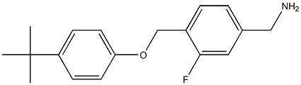 [4-(4-tert-butylphenoxymethyl)-3-fluorophenyl]methanamine 구조식 이미지
