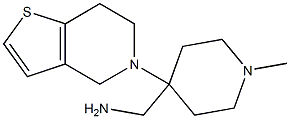 [4-(6,7-dihydrothieno[3,2-c]pyridin-5(4H)-yl)-1-methylpiperidin-4-yl]methylamine Structure