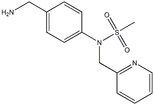 [4-(aminomethyl)phenyl]-N-(pyridin-2-ylmethyl)methanesulfonamide Structure
