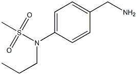 [4-(aminomethyl)phenyl]-N-propylmethanesulfonamide 구조식 이미지