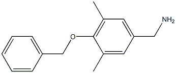 [4-(benzyloxy)-3,5-dimethylphenyl]methanamine 구조식 이미지