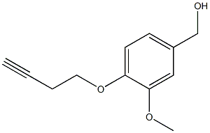 [4-(but-3-yn-1-yloxy)-3-methoxyphenyl]methanol 구조식 이미지