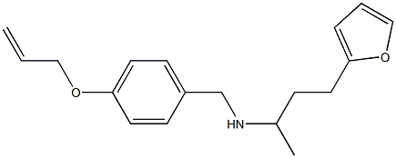 [4-(furan-2-yl)butan-2-yl]({[4-(prop-2-en-1-yloxy)phenyl]methyl})amine 구조식 이미지