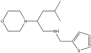 [4-methyl-2-(morpholin-4-yl)pentyl](thiophen-2-ylmethyl)amine Structure