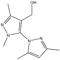 [5-(3,5-dimethyl-1H-pyrazol-1-yl)-1,3-dimethyl-1H-pyrazol-4-yl]methanol Structure