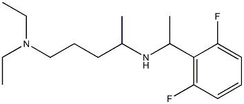 [5-(diethylamino)pentan-2-yl][1-(2,6-difluorophenyl)ethyl]amine 구조식 이미지